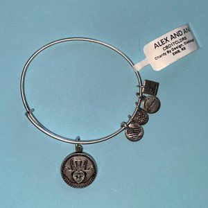 Alex and Ani "Claddagh" Charm Bangle in Silver